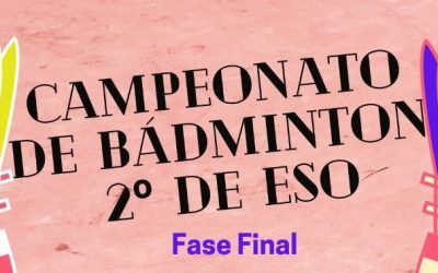 Campeonato Bádminton 2º de ESO