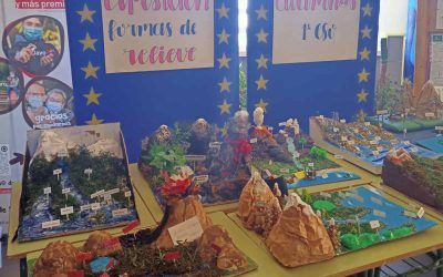 Maquetas de relieves realizadas por 1º ESO