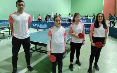 Ganadoras del Campeonato provincial de pin-pon