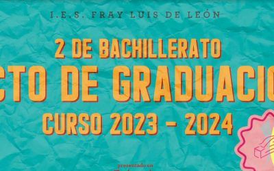 Acto de graduación 2º bachillerato