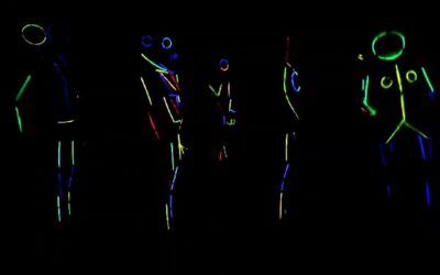 Coreografía de los alumnos de artes escénicas