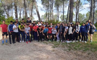 Marcha Nórdica en Horcajada con 2 ESO
