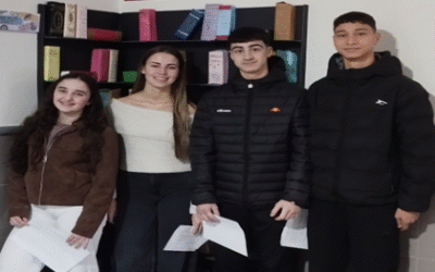 Lectura del manifiesto por el 25 de noviembre