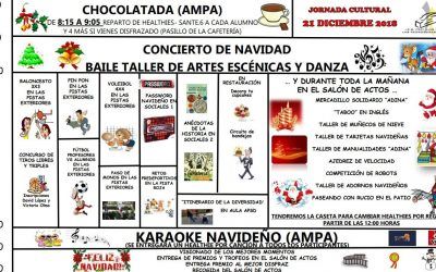Calendario de la Jornada Cultural de Navidad