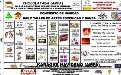 Calendario actividades Jornada por la Igualdad