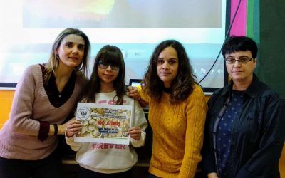 Una alumna del IES ha sido la ganadora del concurso de carteles de Navidad de ACOPE