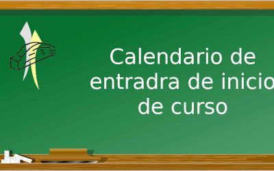 Calendario de entrada al IES