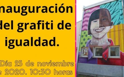 Inauguración del grafiti de la igualdad